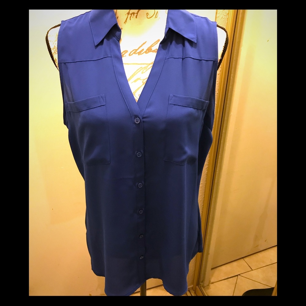 Express blue tank